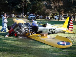Actor Harrison Ford was injured after a 1940`s plane he was piloting had crashed into a golf field.