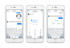 Facebook's Messenger app users will be able to link their debit cards to the app and message money to each other.